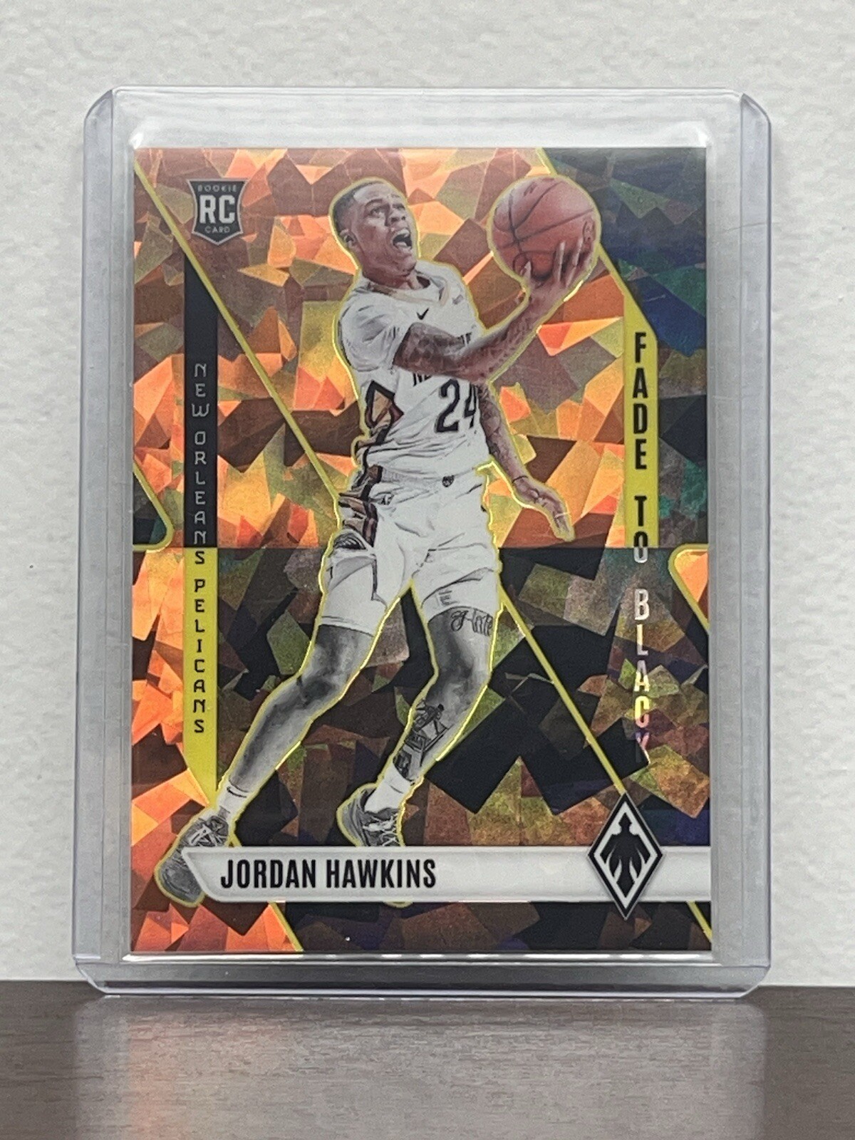 2023-24 Panini Phoenix - Fade to Black Orange Ice #24 Jordan Hawkins /249 (RC)