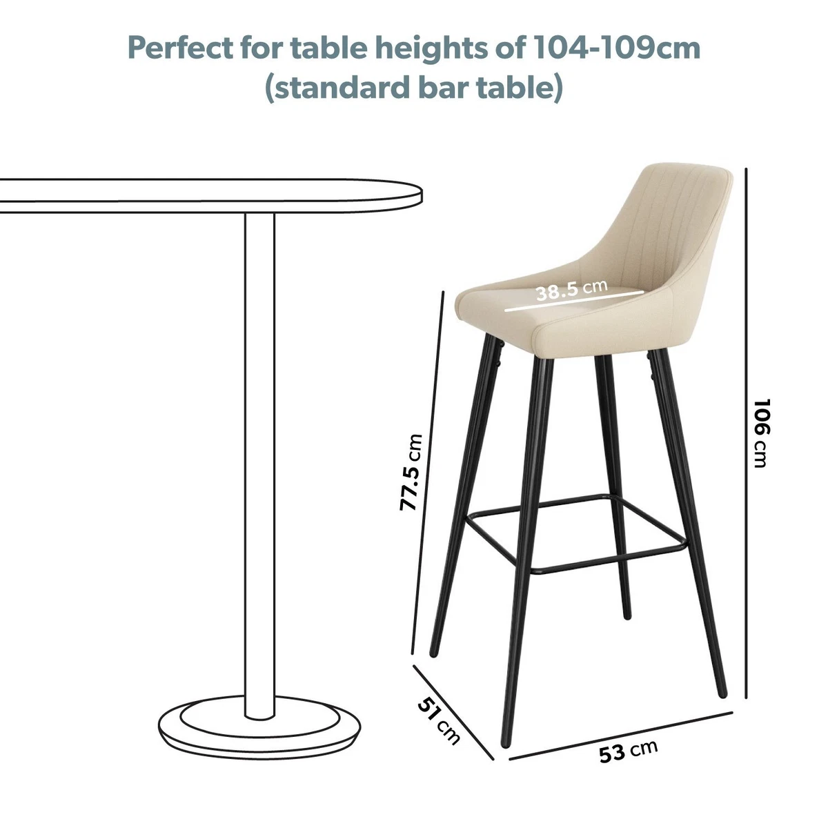 Cream colored bar 2024 stools with backs