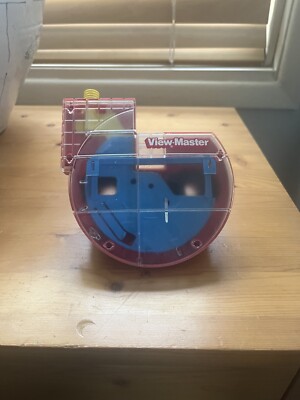 RARE Vintage Red View-Master 3D View-Master Viewer Toy Yellow Lever