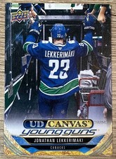 2024-25 UPPER DECK EXTENDED SERIES JONATHAN LEKKERIMAKI YOUNG GUNS CANVAS #C364