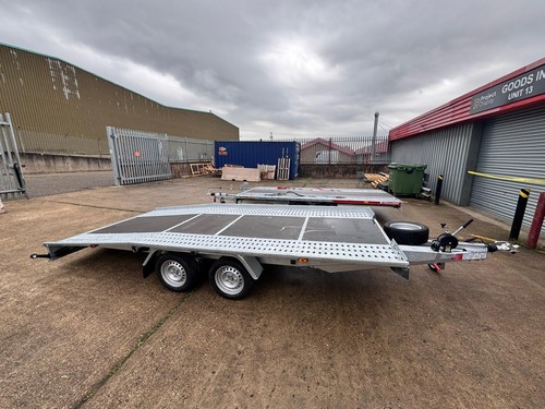 BEAVER TAIL Trailer Twin Axle 15ft 6.6ft 4.5m x 2m 2700kg WHEEL SIZE 13 - Picture 6 of 10