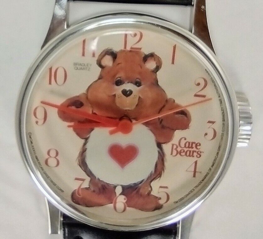 Vintage 1983 Care Bears Giant Wristwatch Wall Clock Bradley Time Quartz Battery 