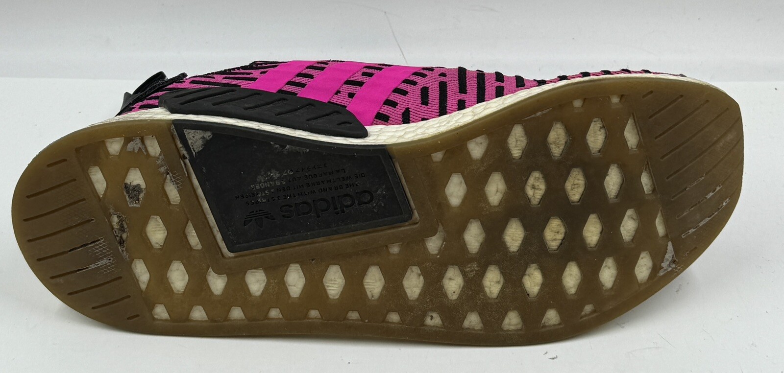 adidas NMD R2 Primeknit Japan Boost Men's Sneakers Size 12 Pink Shoes BY9697 thumbnail 7