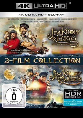 Jim Knopf 1+2 / Lokomotivführer + Wilde 13 - 4K Ultra HD # 2-UHD+2-BLU-RAY-NEU