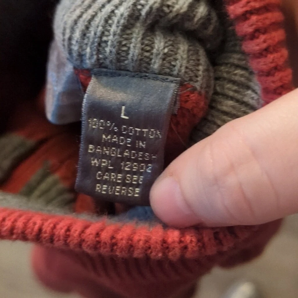 Oscar De La Renta Burnt Orange 1/4 Zip Sweater Size Large - Image 4 of 4