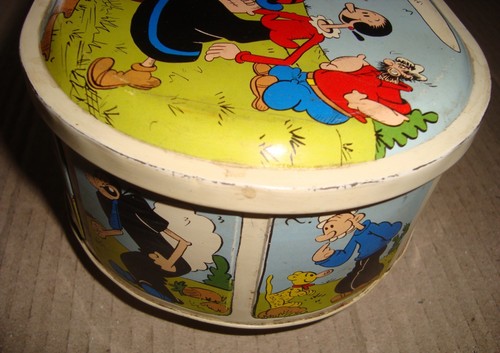 POPEYE 60S/70S TIN CANDY BOX (IRON ARM) - Picture 5 of 7