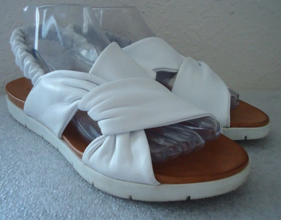 Spring Step Angeline Women's Backstrap Sandal Very Soft Leather White Size-9/40 - Image 3 of 4