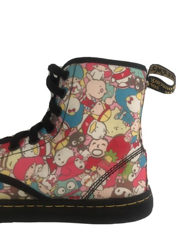 DR MARTENS X SANRIO 50TH HELLO KITTY PRINT BOOTS TRAINERS UK 4 US 6 EU 37 BNIB - Picture 9 of 12