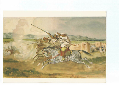 Painting Painter Eugene Delacroix Fantasia In Front Of Meknes