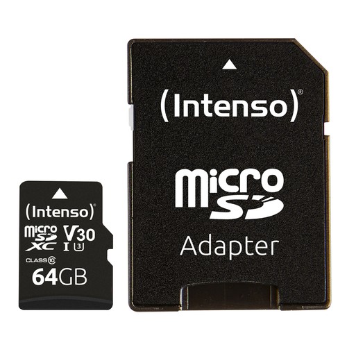 Intenso 64GB microSDXC, karta pamięci UHS-I U1, klasa 10 - Zdjęcie 3 z 4