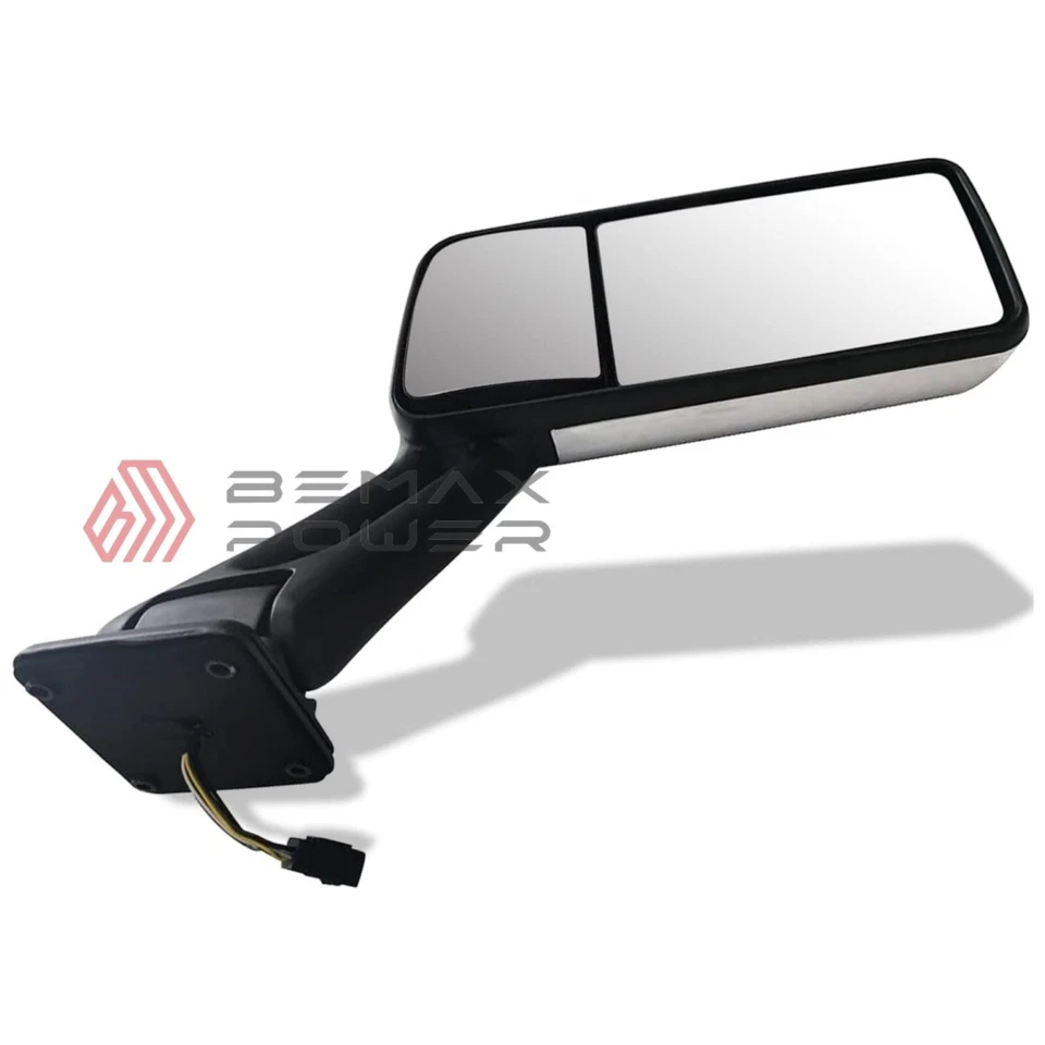 Chrome Heated Door Mirrors for 2012-2020 Peterbilt 579 567, Driver Left Side - Image 3 of 4