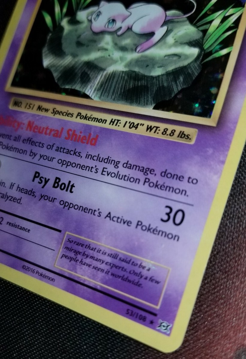 Mew 53/108 - Pokemon Evolutions - Holo Rare NM/M Condition Mew 53/108 - Pokemon Evolutions - Holo Rare NM/M Condition
