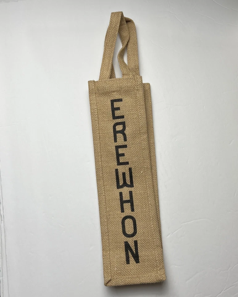 Bolsa de vinho Erewhon juta empoderadora feminina garrafa feita na Índia - Imagem 2 de 4