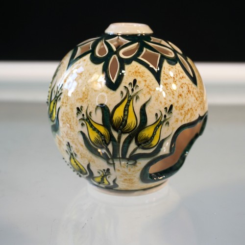 Tea Light Votive Cini Iznik Pottery Candle Holder Chini Çini Izni Aras Signed - Picture 2 of 11