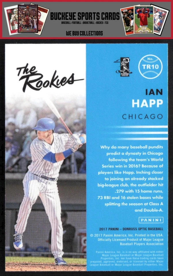 2017 Donruss Optic The Rookies Ian Happ #TR10 - Image 2 of 2