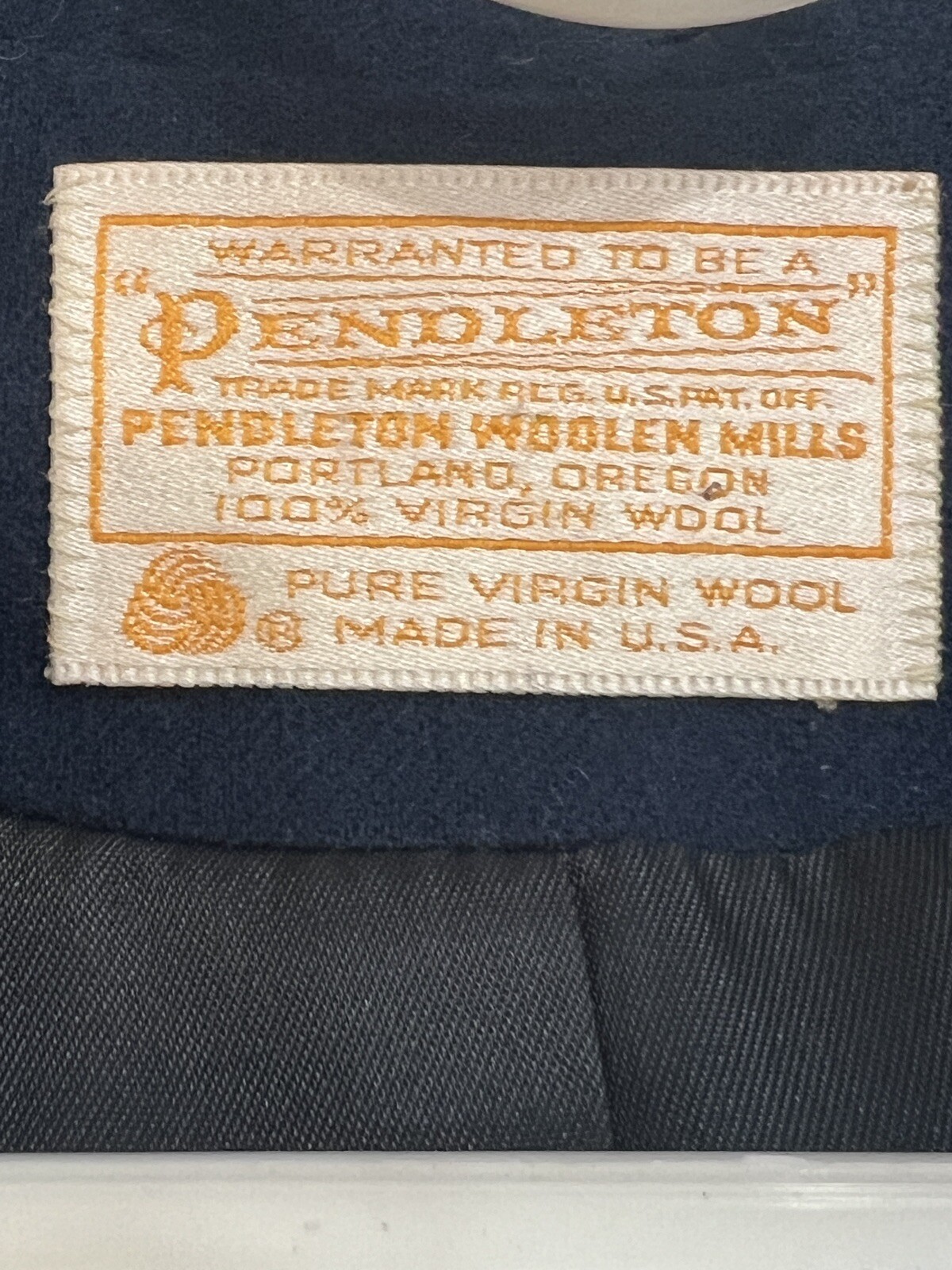 Pendleton Pure Virgin Wool Blazer Navy Womens Vin… - image 10