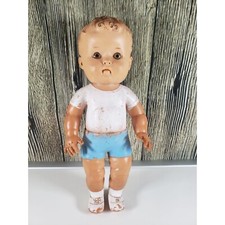 Vintage 1955 Sun Rubber Co. Baby Doll 15 Inch Children's Toy Playworn Condition