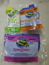 Lot of 3 1994 McDonald's Happy Meal The Magic School Bus, Tracer,card,fossil new