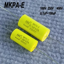 MKPA-E 100V 250V 400V 0.1uF~100uF Audio Metallized Polypropylene Film Capacitor