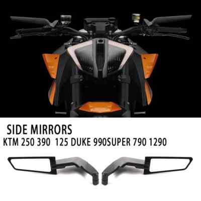 KTM 250 390 200 690 125 Mirrors Stealth Winglets Mirror Rotate Adjustable Mirror