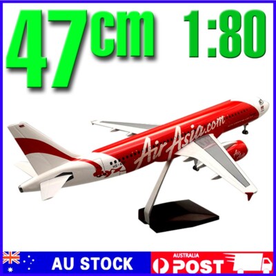 Diecast Model Plane Large AirAsia Airbus A320-200 A320 1:80