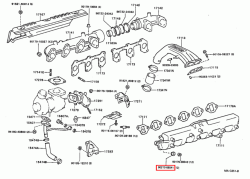 Genuine LandCruiser 80 Series 1HD 1HZ Intake Manifold Rubber Seal Washer x12 - Picture 10 of 20