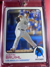 2022 Topps Heritage #518 Justin Bruihl Los Angeles Dodgers RC Rookie Mint Center