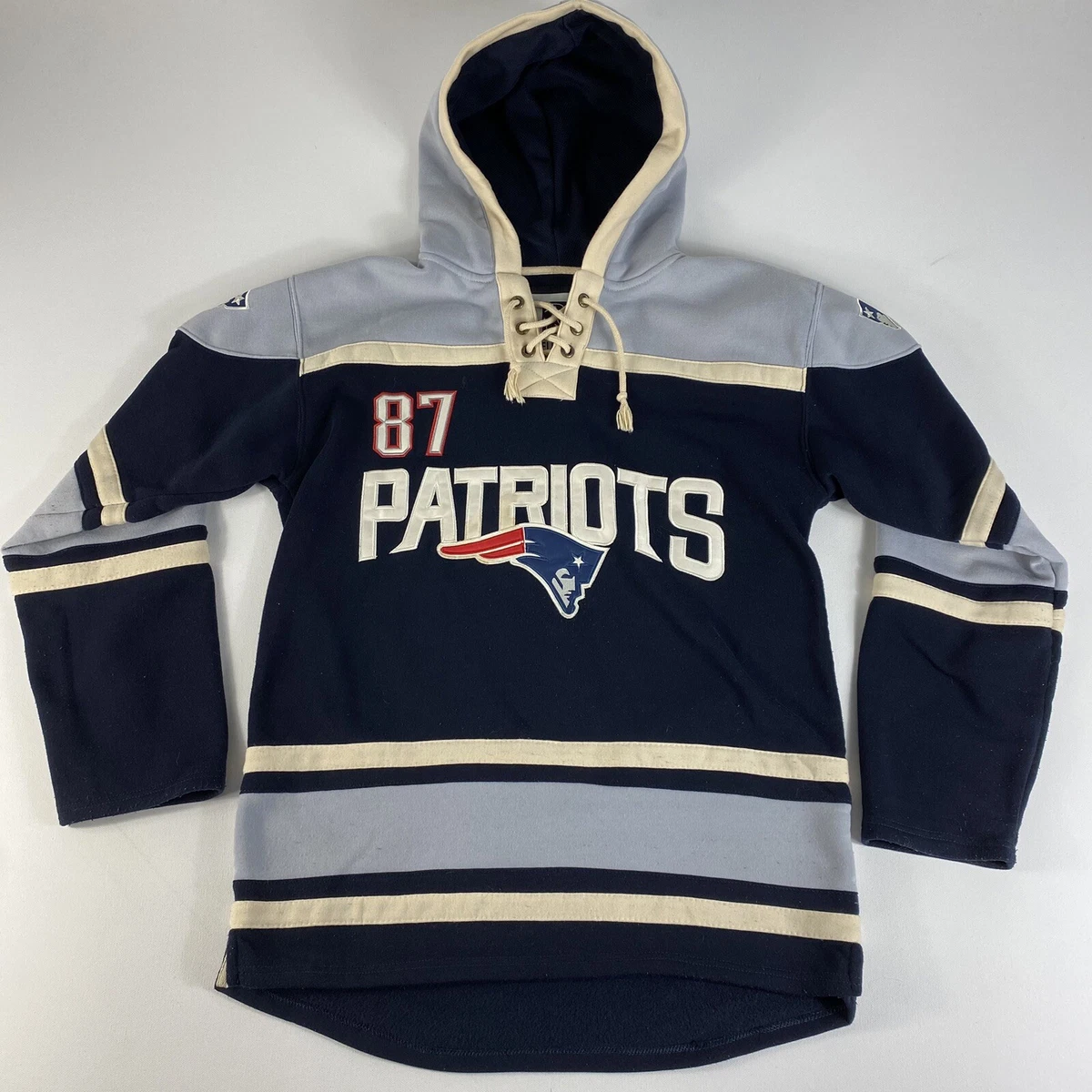 Rob Gronkowski Jersey New England Patriots LACER Hoodie Hooded Sweatshirt  Mens L | eBay