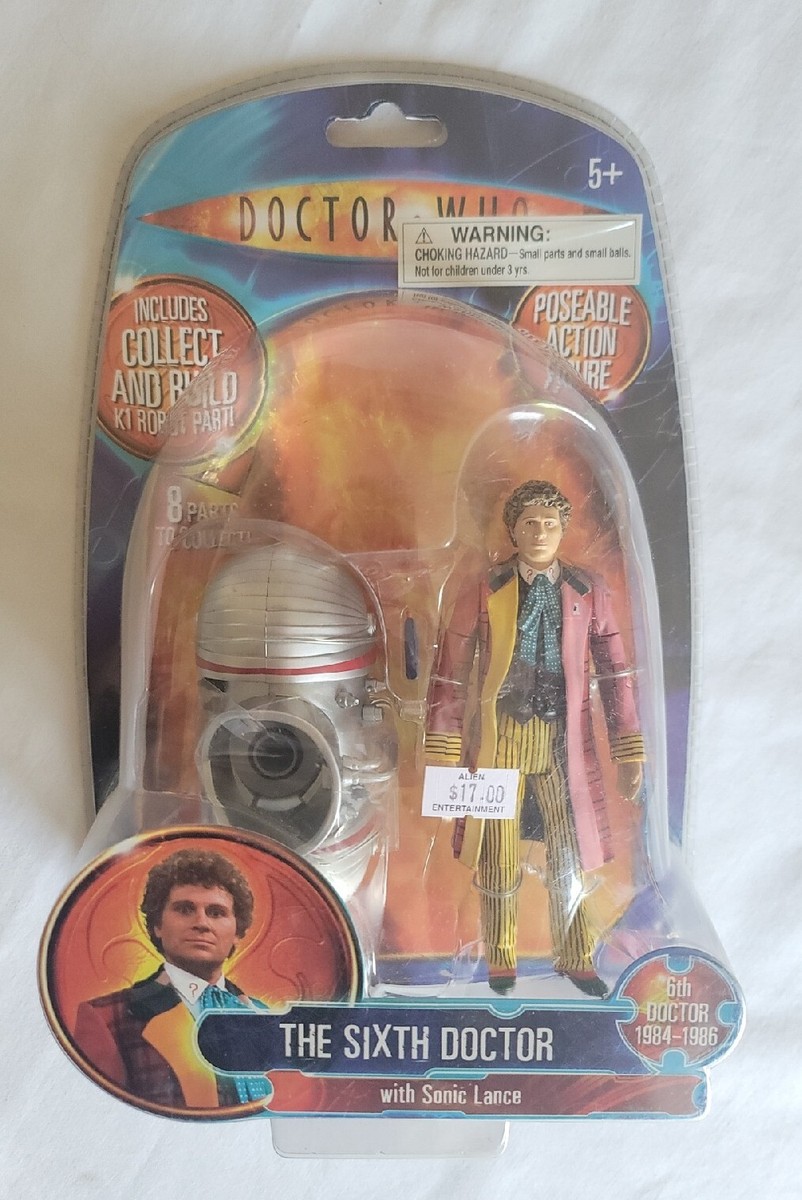DOCTOR WHO SIXTH Dr w Sonic Lance BBC Action Figure NEW K1 ROBOT