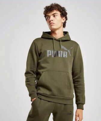 Puma Core Logo Overhead Pullover Hoodie Jumper Sweatshirt