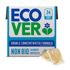Ecover Non Bio Laundry Capsules 34 Wash Capsules Almond and Rescued Apricot