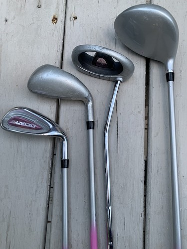 Tour Edge Bazooka Jr Max Golf Club Set Youth Kids Pink/Gray RH 4 Clubs - Picture 23 of 23