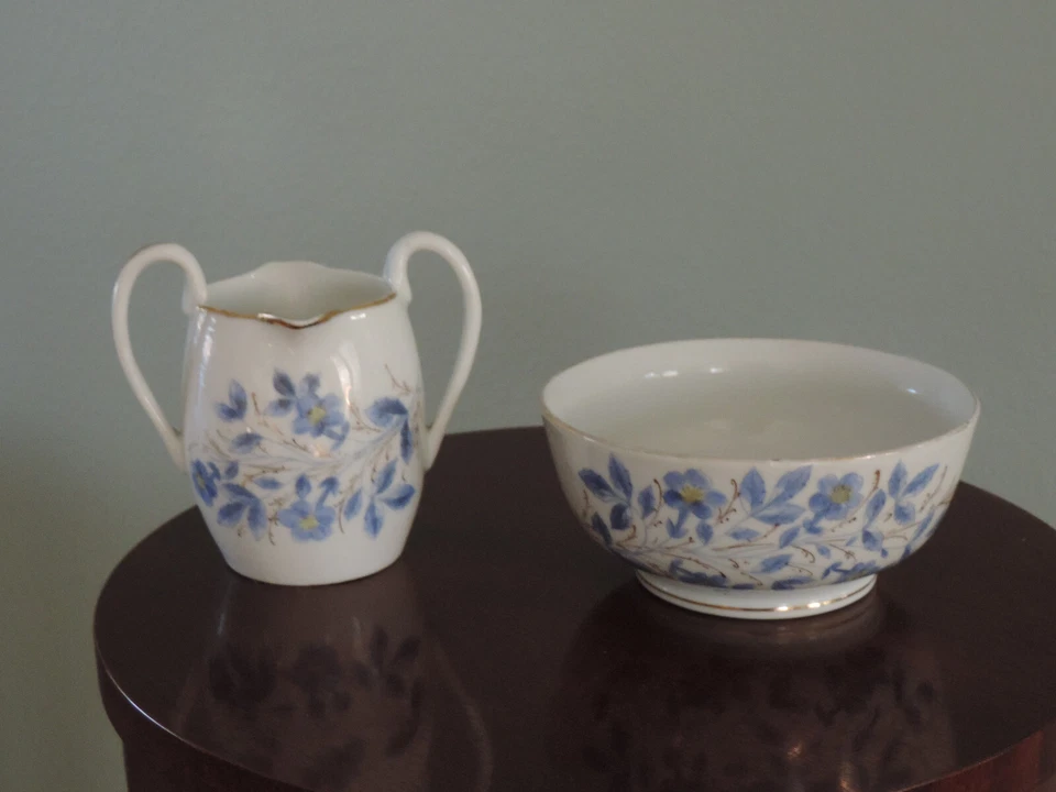 Cereal Bowl & Rare Double Spouted Small Pitcher ca.1850- 1899 - Image 2 of 4