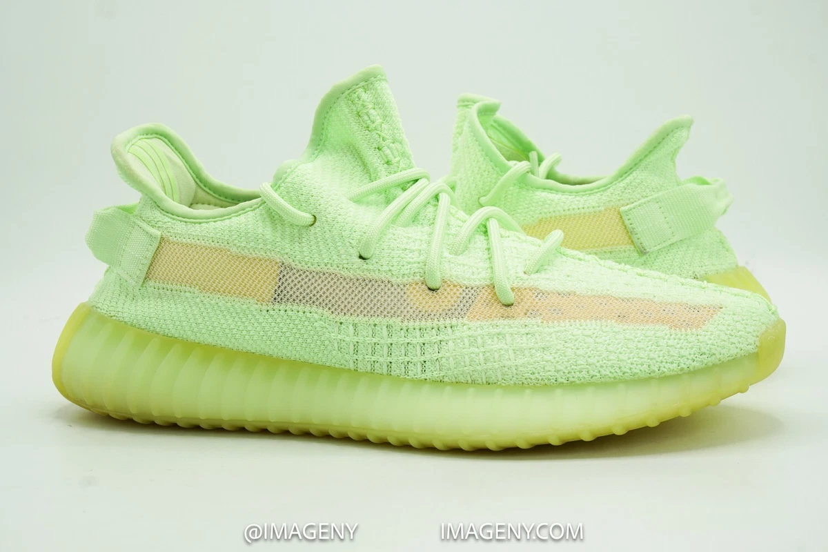 ADIDAS YEEZY BOOST 350 V2 USED SIZE 8 GLOW EG5293
