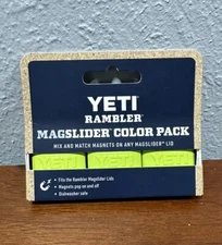 Yeti Rambler Magslider Color Pack Chartreuse 3 Pack Trio Magnet Lid