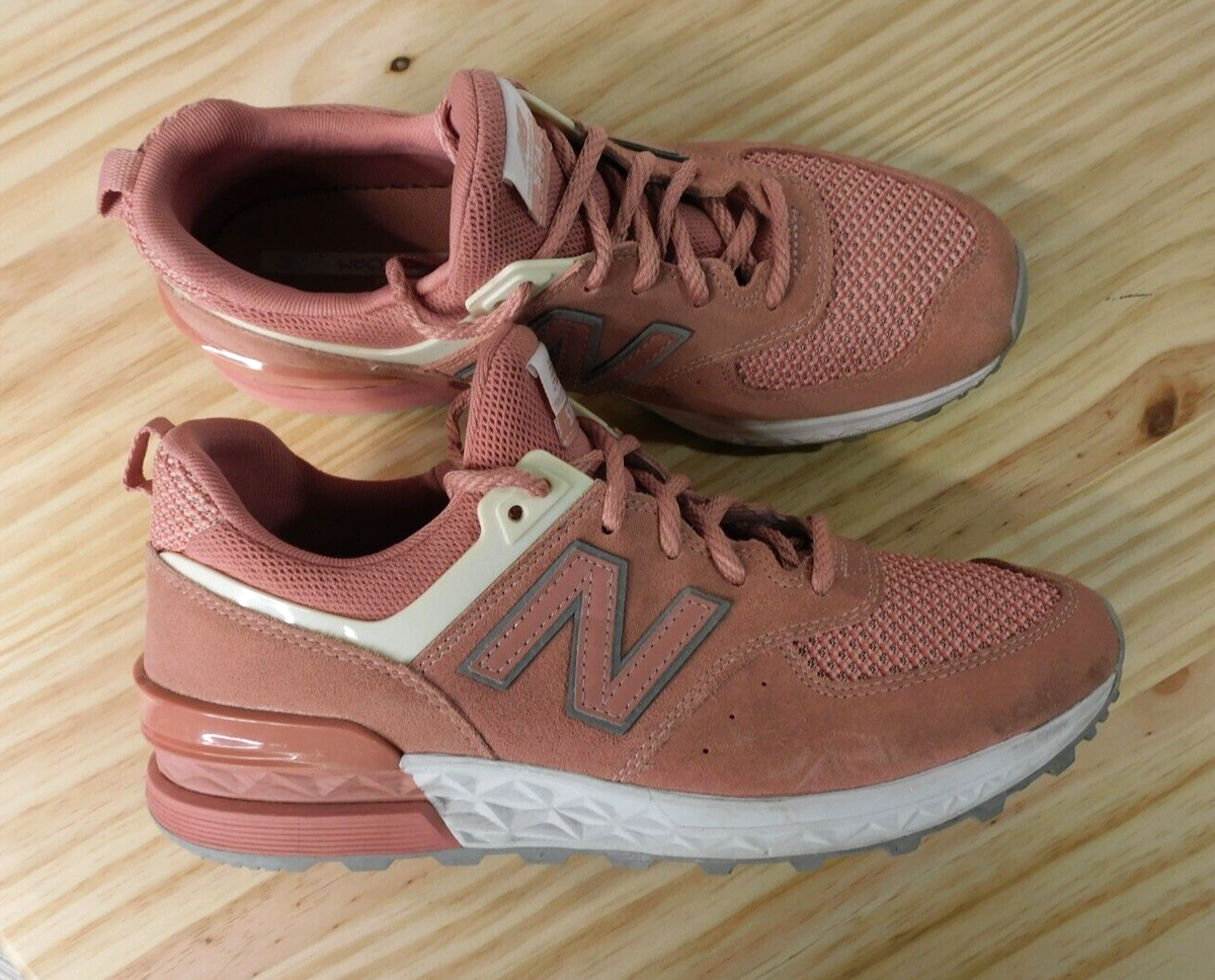 New Balance 574 Men's Pink/White Running/Trainer Shoes