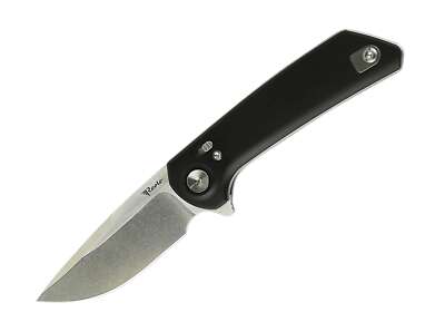 Reate PL-XF Aluminum Black Stonewashed Satin Flats Messer Nitro-V   01RT062