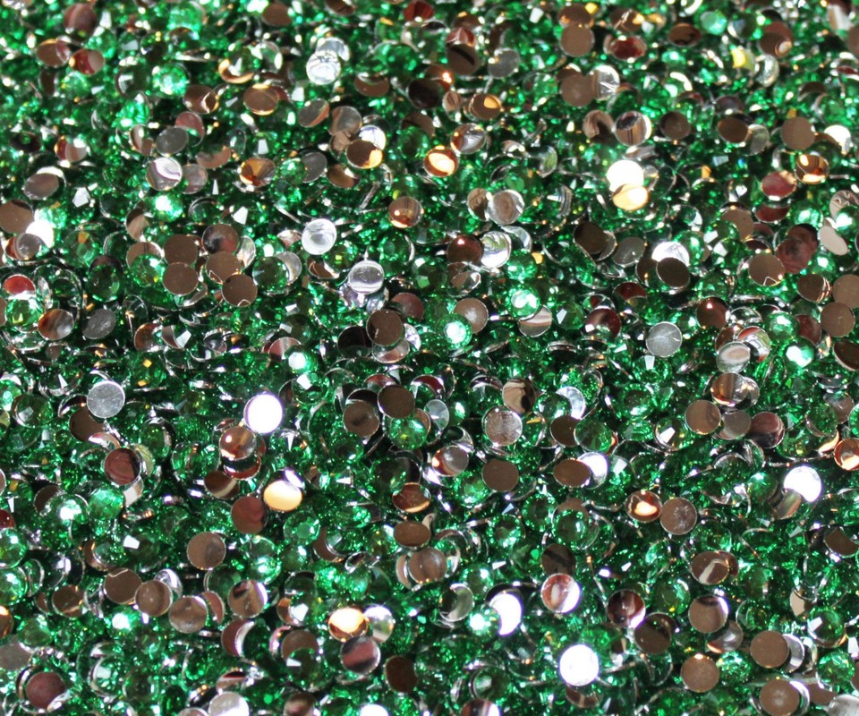 1000 Crystal Flat Back Resin Rhinestones Gems 60 colors, 2mm, 3mm, 4mm ...
