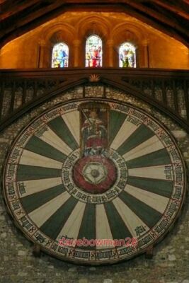 FOTO DER RUNDE TISCH GROSSE HALLE WINCHESTER CASTLE IST DER URSPRUNG DIESES KÖNIGS ARTHUR