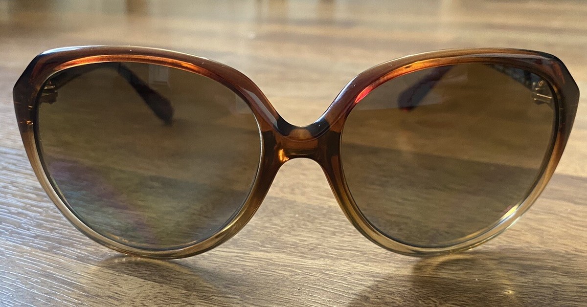 Dolce & Gabbana D&G8086 Brown Gradient Oval Sunglasses Italy 