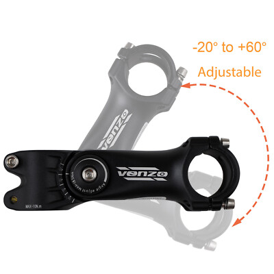 VENZO Bike Bicycle 3D Forged Stem Adjustable -20 ~ +60