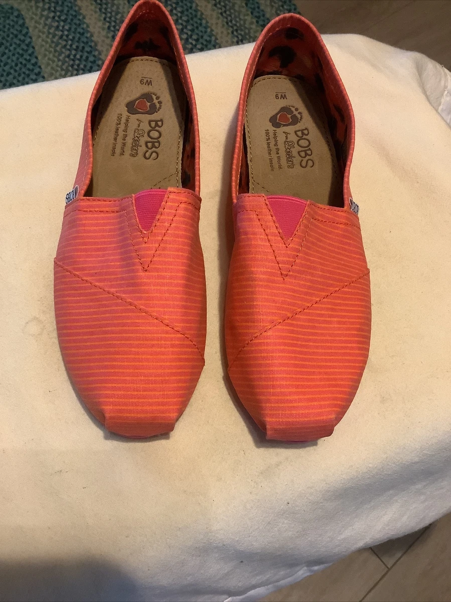 Skechers slip on womens orange deals