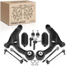 10x Front Control Arm Stabilizer Bar Link Tie Rod Kit for Dodge Journey 09-15