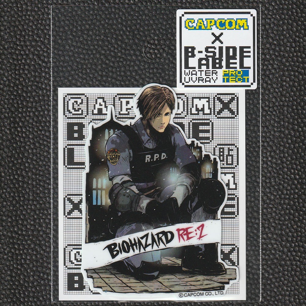 CAPCOM x B-Side Label Sticker BIOHAZARD RESIDENT EVIL Leon S