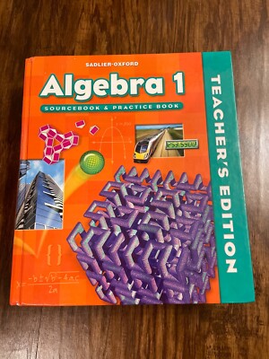 Sadlier-Oxford Algebra 1 Teachers Edition - Sourcebook & Practice Book - GOOD