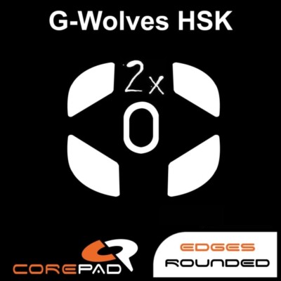 Corepad Skatez G-Wolves HSK Ersatz Mausfüße Mausgleiter Hyperglide Teflon PTFE