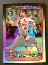 2024 Topps Update US111 Ryan Fernandez RC St Louis Cardinals Rookie Rainbow Foil