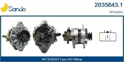 SANDO SIC82000.0 Zündspule für MITSUBISHI Lancer VII Kombi (CSW, CTW)