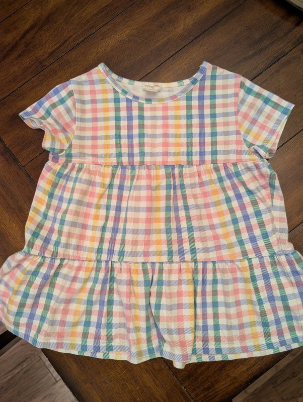 GIRLS CREWCUTS RAINBOW SHORT SLEEVE SHIRT TOP BLOUSE SIZE 8
