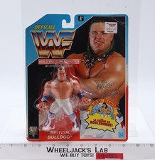 British Bulldog WWF Wrestling FRENCH 1991 Hasbro Vintage Figure MOSC NEW